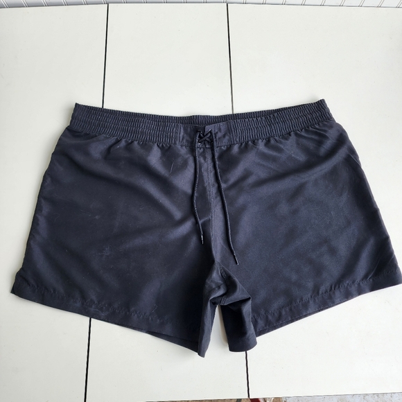 Kona Sol Women's Black Tie Front Pull on Elastic Shorts Plus Size 24W 26W - Picture 1 of 10